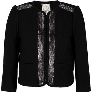 Tibi Crepe Beaded Jacket